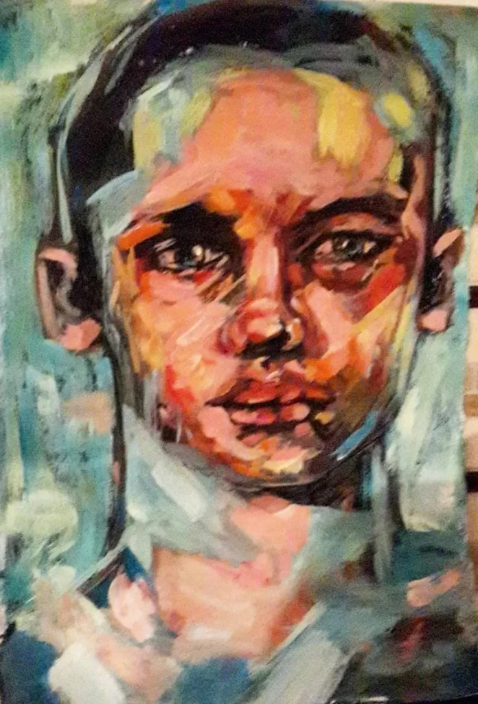 12 Young Boy Paint