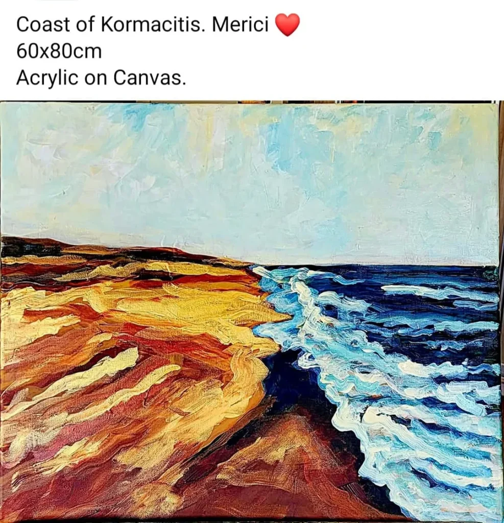 14 Coast of Kormacitis Painting Paint