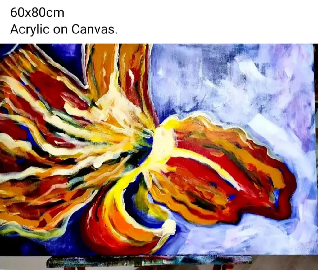 22 Flame Flower Acrylic Paint