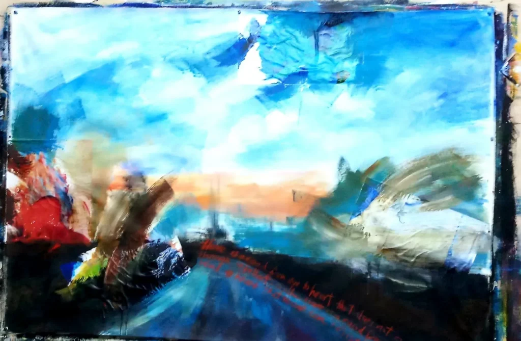 25 Sky Through Road Paint