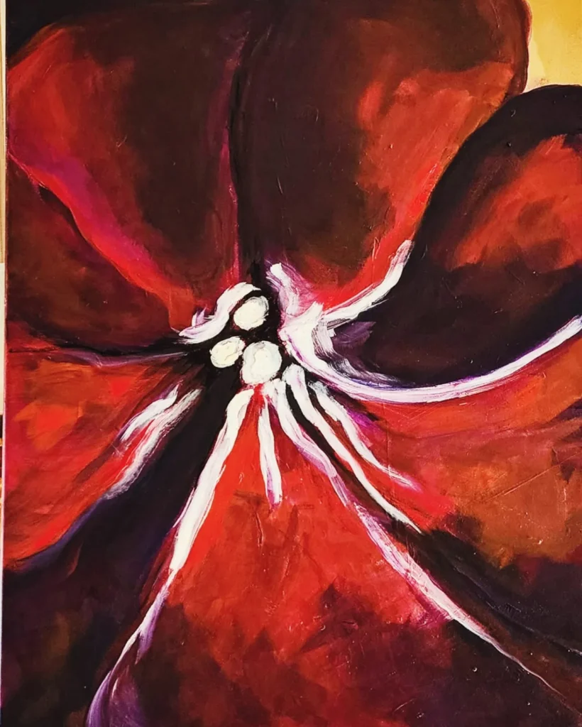 27 Red Flower Paint
