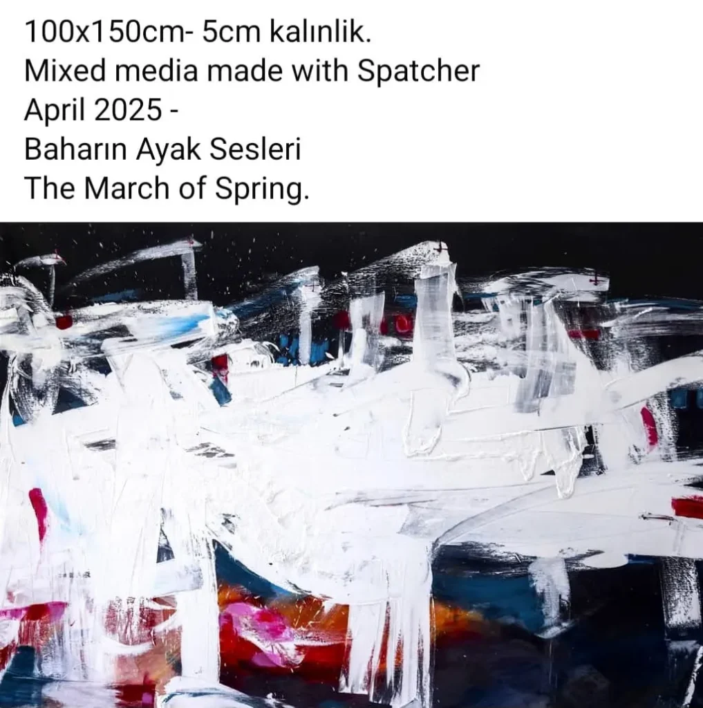 40 The March of Spring Abstract Art Paint